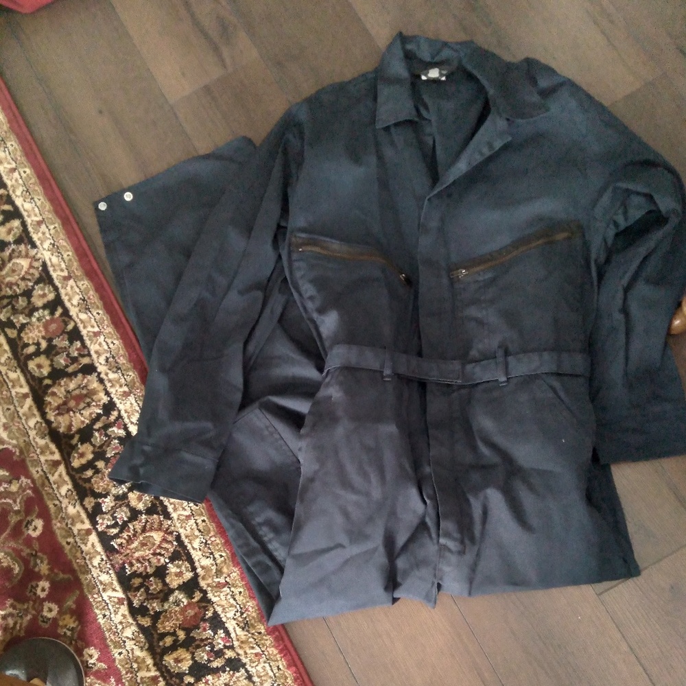 Topps Public Safety Apparel coveralls jumpsuit M navy